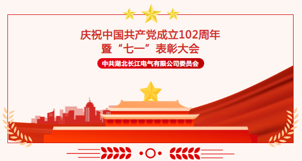 长江电气召开庆祝中国共产党成立102周年暨“迎七一 当先锋 强堡垒”表彰大会